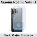 Xiaomi Redmi Note 11 Back Protector Carbon Fiber Matte Soft Skin Sheet For Xiaomi Redmi Note 11. 
