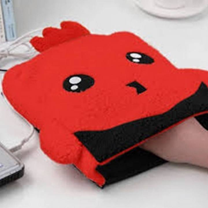 Home Office Winter USB Heating Mouse Pad Thicken Warming Cartoon Mouse Mat