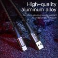 LED USB Type C Cable For Samsung S20 S21 Xiaomi POCO Fast Charging Wire Cord USB-C Charger Mobile Phone USBC Type-C Cable. 