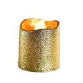 Glitter Led Candles Battery Operated 2 INCH Candle (GOLDEN) 2 PCS. 