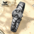OPK Watch for Women  Waterproof Fashion Korean Style Diamond Dial Luminous Calendar Stainless Steel Ladies Relo 8105. 