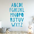 Alphabet Wall Decal Stickers for kids room , Kids wall stickers. 
