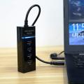 Mcbazel DOBE 4 Ports USB 3.0 Hub Super Speed 5Gbps for PS4 (S)/ PS4 Pro/Xbox One (S)/ Xbox 360/ PC – Black. 