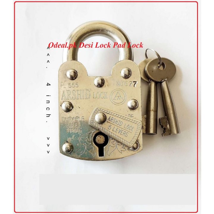 Pad Lock, Heavy Duty (56mm) Desi Lock Full Size Door Lock Gate Lock Window Padlock For Door Top