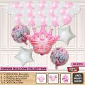 Crown Foil Balloons Theme Collection, Reusable Balloon For Baby Birthday Foils Ballon Celebration, Party Supplies, Wedding Decoration Party, Born Day, Anniversary Decor, Farewell, Bridal Shower, Event Organizer, Special Occasions, Kids, Boy's & Girl's. 