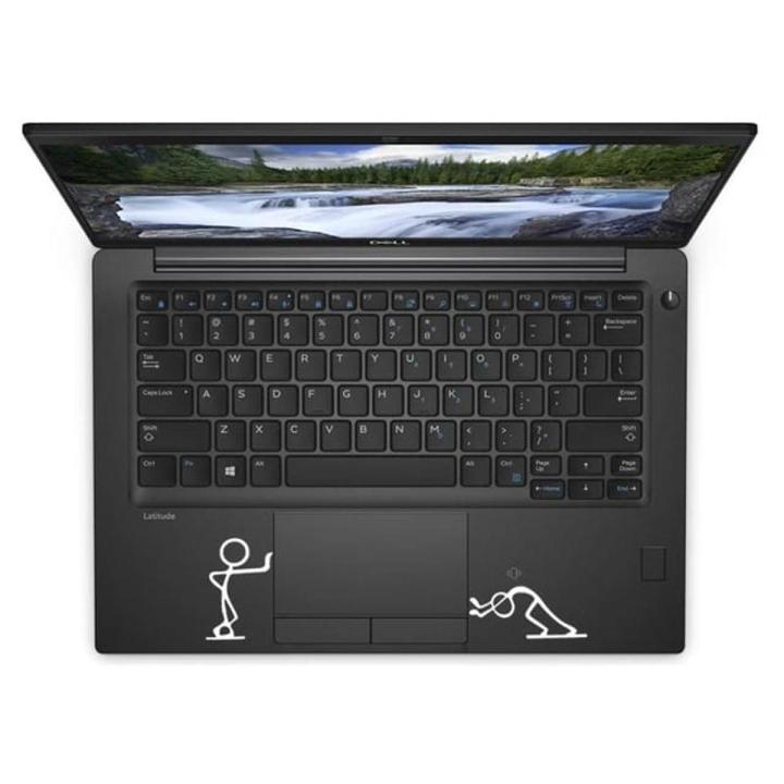 1Pc Funny Matchstick Men Trackpad Laptop Sticker universal size Touchpad Decal