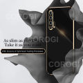 For Huawei Nova 5T Back Cover Fashion Shiny Plating Square Bumper Camera Protection Case Soft Silicone Shockproof Protective Mobile Phone Cases. 