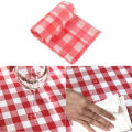 Disposable Thickening Red Checkered Tablecloth Party Weddings Home Decoration. 