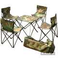 New New Outdoor Portable Folding Table and Chair Set of 5 Camouflage Suit for Picnic Fishing Party,. 