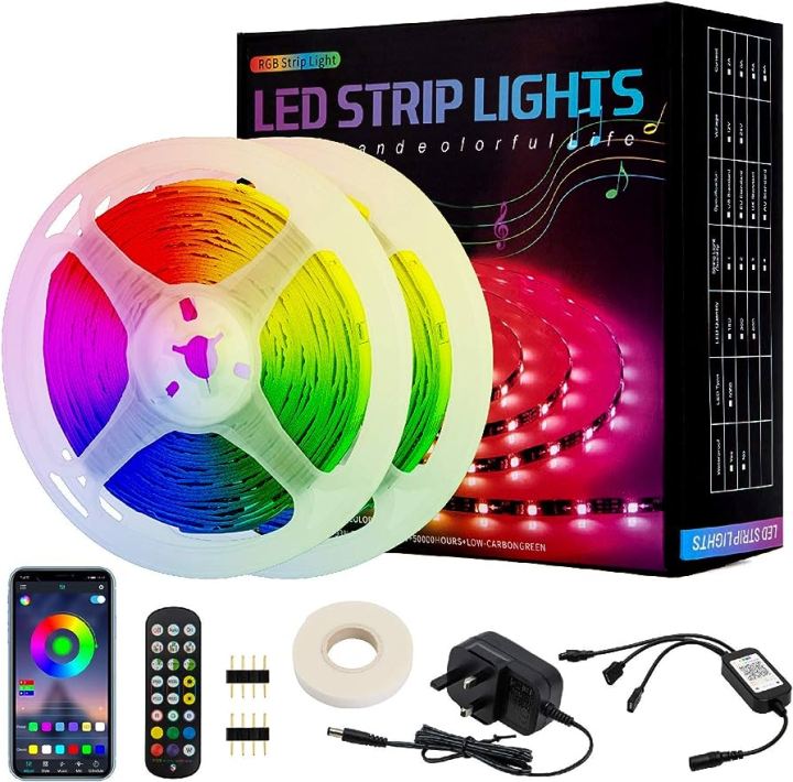 2 Roll RGB Led Strip Light With Controller Remot conrol 15 meter | Daraz.pk