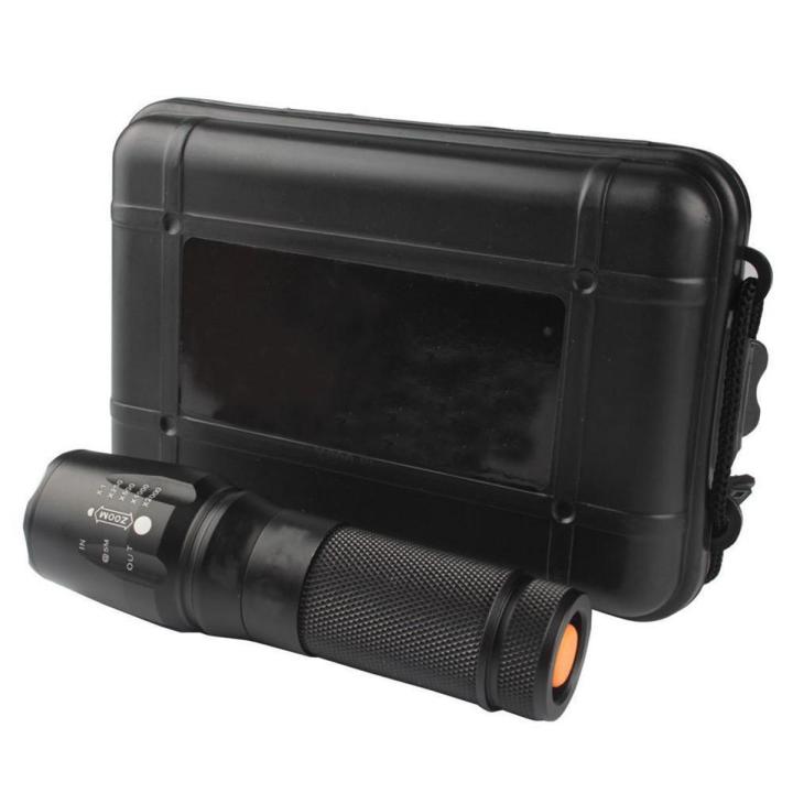 6000lm Genuine Shadowhawk X800 Tactical Flashlight T6 LED Torch kit Black - intl