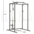 HOME GYM POWER RACK WITH CABLE PULLEY SYSTEM LAT/ROW ATTACHMENT. 