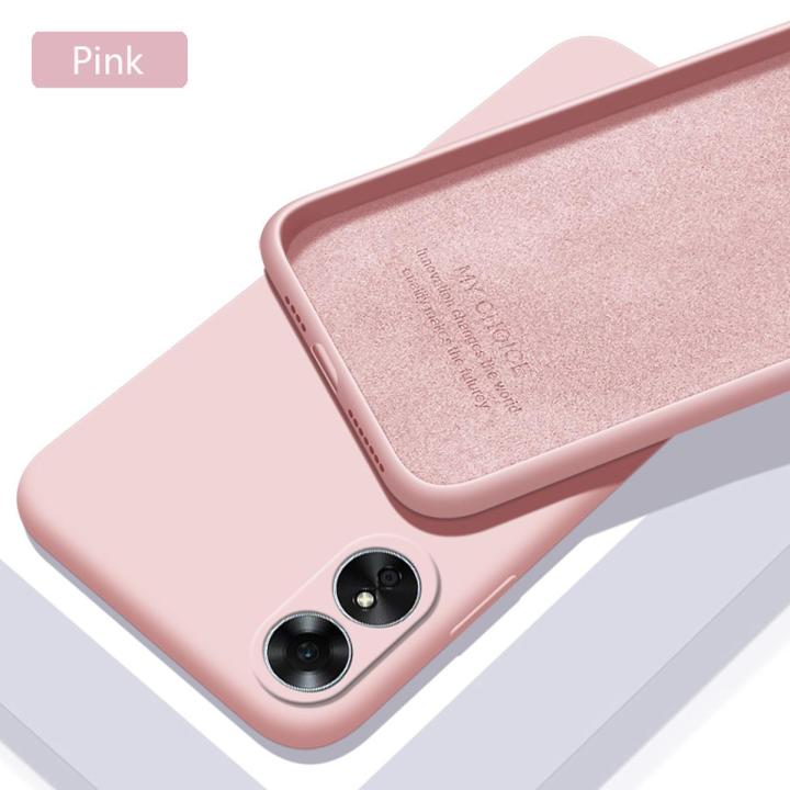 Tokifu OPPO A17 Casing The New Liquid Silicone Phone Case All-inclusive Shockproof Back Cover