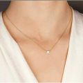 Simple Choker Heart Pendant Necklace for women and girls Golden Color. 