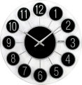 Rhythm (Japan) Glass Frame, Mirror Finish Value Added Wall Clock. 
