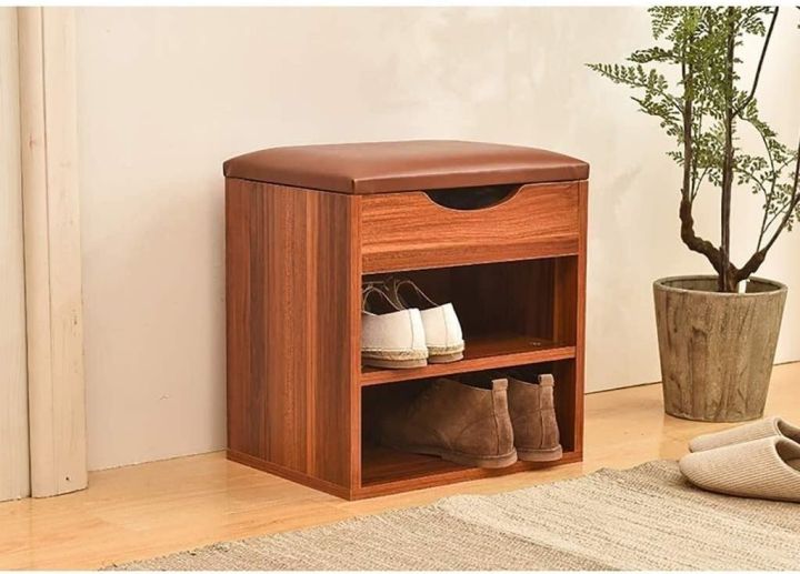 Toheed Wood Shoe Rack organizer Shoe Stool Multifunctional Storage Shoe ...