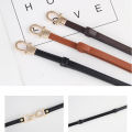 Fashion Gold Metal Hook Buckle Adjustable Thin Belts for Women Ladies Retro Faux Leather Waistband Coat Dress Waist Belt. 