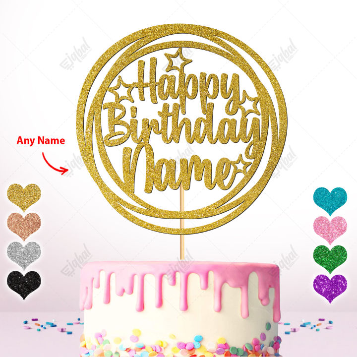 PERSONALISED%20Happy%20Birthday%20Cake%20Topper%20-%20Party%20Cake%20Topper,%20Personalise%20with%20ANY%20NAME,%20AGE%20-%20Image%202