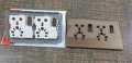 Klass Universal Multi-functional Socket Wall Switch Double Light Plug China Fitting Sheet Switch Board. 