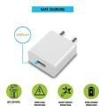 ShopMagics Fast Charger for OPPO A31 2020 / A 31 Charger Original Adapter Like Wall Charger | Mobile Fast Charger | Android USB Charger With 1 Meter Micro USB Charging Data Cable (2.4 Amp, WE6, White). 