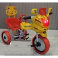Baby Tricycle Double Seat Made with Durable Foam Tyre and Fiber Seat. 