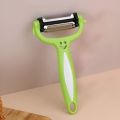 Slice, Peel, and Dice with Ease 3 in1 Stainless Steel Roto Peeler/Slicer. 