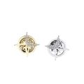 Star Brooch Men's Suit Brooch Shirt Collar Button Boutique Charms Brooch Jewelry Fashion Personality Badge Anti-light Buttons. 