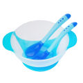 Baby Bowl Set Spoon Fork Suction Cup, Baby Bowl Set With temperature Sensing Spoon And Fork With Suction Cup, Training Baby Bowl Set Suction Bowl Plastic material factory baby item heat sensitive baby bowl and spoons feeding set no spill. 
