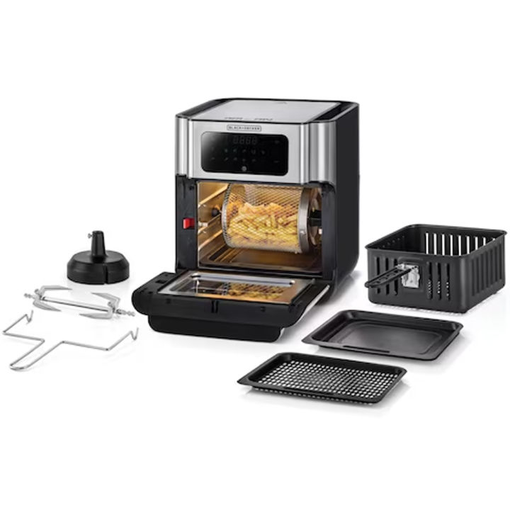 Black+Decker%201500W%20XL%20Digital%20Air%20Fryer%20Oven%2012L%20(AOF100-B5)%20-%20Image%203