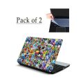 Pack Of 2-Laptop Back Skin Sticker-Laptop Back Skin-Laptop Skin Vinyl Sticker Decal, 13 13.3 14.6 15 15.4 15.6 inch Laptop Skin Sticker Cover For All Laptops. 