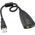 Sound Card 5Hv2 7.1 External USB Sound Card 5hv2 Audio Sound Card Adapter for Laptop PC Virtual Channel Sound Track. 