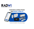 RADWI Stikja IoT – Smart Wi-Fi Door Lock – Secure Your Home from Anywhere in the World | Remote Smartphone Access for 12V Electric Locks. 