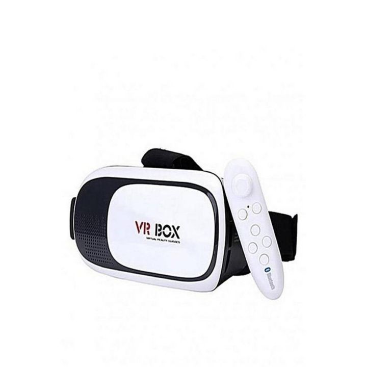 VR Box Virtual Reality 3D Glasses with Remote - Black & White