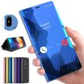 Mirror Flip Case for Huawei P20 P30 P10 P9 P8 Lite Pro 2017 Protective Shell Cover on Hauwei Mate 30 20 Lite Pro Nova 6 SE Coque. 
