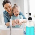 Pack of 3 - 500ml Empty Plastic Pump Bottles Transparent Bottle with Black Pump  Travel Size Lotion Pump Bottle for Oil / Hair Oil Empty Bottle Pump Refillable Bottle for Shampoo, Hand Wash, Lotion and Cosmetic Bottles etc.. 