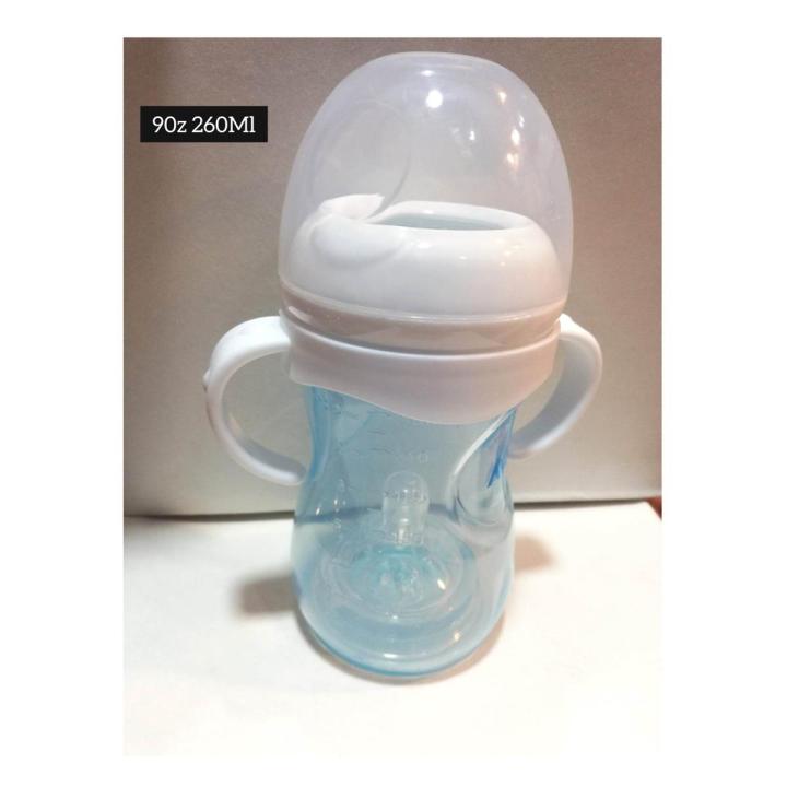 Babies Feeder BPA Free Feeding Bottle For Kids Handle Bottle Feeder For Baby-9oz 260ML-Unique Comfort Petals-Durable