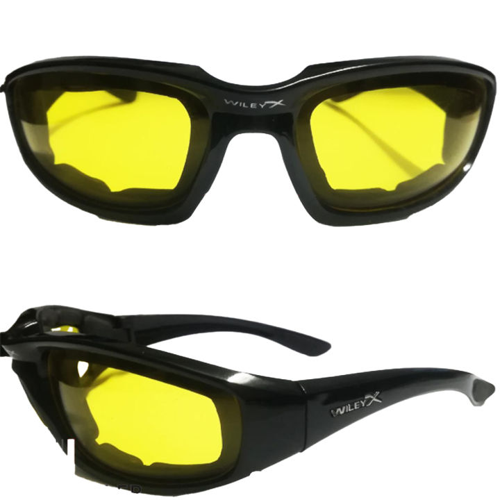 Wiley X Night Vision Glasses - HD Anti Glare Night Vision Driving Glasses - Car Driving Glasses Night Vision Glasses Protective Gears Sunglasses - Night Vision Drivers Goggles - Yellow