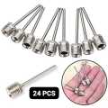 Stainless Steel Inflating Needle Pin Nozzle Set - Perfect for Footballs, Basketball, Soccer Balls, and More! (24 PCS PACK. 