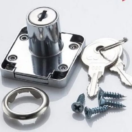 Drawer Lock Daraz Lock Stainless Steel Finish Body Daraz Lock Standard Size Multi Window Lock Door Lock With 2 Keys Strong Lock Cupboard Lock Sliding Doors Lock