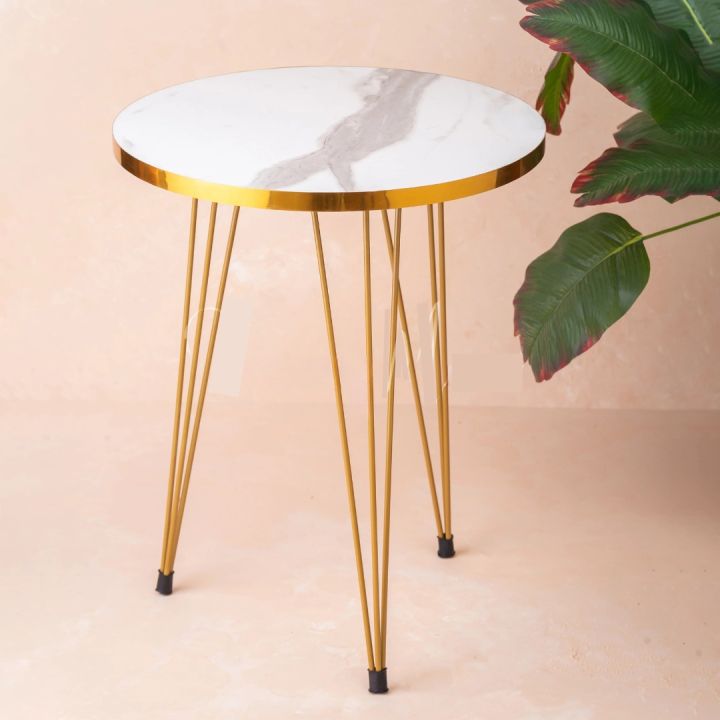 1 Pcs Round Coffee Table HIGH Gloss Nesting End Tables - Round Wood Stacking Coffee Side Accent Tables with Metal Legs for Living Room, Home Office, Nightstands for Bedroom, Sturdy - 3 Piece Modern Nesting Table Living Room Sure Shop