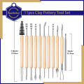 Keep Smiling 11pcs Clay Tool Set for Modelling & Sculpting Pottery Clay Sculpture Carving Tool Set for clay polymer ceramics. 