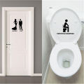 Waterproof Bathroom Home Art Door Decor Wall Sticker Vinyl Poster Toilet Decals. 