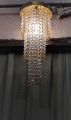 Fancy Crystal Glass chandelier Fanoos for ceiling bedroom drawing room. 
