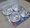 SET OF 4 Honda Full Chrome Material Car Wheel Center Caps Premium Quality 2.25 inches Or 5.72 cm. 
