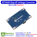 MT3608 & SX1308 2A Adjustable Step-Up Voltage Converter Module mt3608 DC-DC Boost Converter By Electrica. 