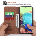 POLA Case Samsung Galaxy A12 A52 A72 A42 5G A32 4G A71 A51 A41 A31 A21 A21S A11 M11 M21 M31 M30S Card Slots Auto Closing Magnetic Flip Wallet Leather Cover Case. 
