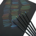 2025 Bitterolis Black wood rainbow pen 7-color same-core colored pencil creative children's gift graffiti painting rainbow pencil printing logo. 