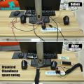 Green Home Cable Sleeve Fastener Tape Wrap Wire Cord Cover Organizer. 