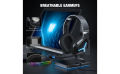 ONIKUMA X9 Professional Wired Gaming Headset with Stereo Surround Sound and 50mm Drivers, Gaming Headset with Noise Canceling Mic and Sound Isolating Ear Cushions, Wired (3.5mm X2 + USB) for PC, Mac, PS4, PS5, Xbox One, Switch and mobile phones with 3.5mm. 