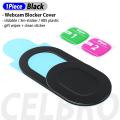 WebCam Cover for Macbook Iphone PC Tablet Laptops Tapa Camera Cover Web Cam Cover Mobile Phone Lens Privacy Sticker Thin Antispy-1pc Black. 